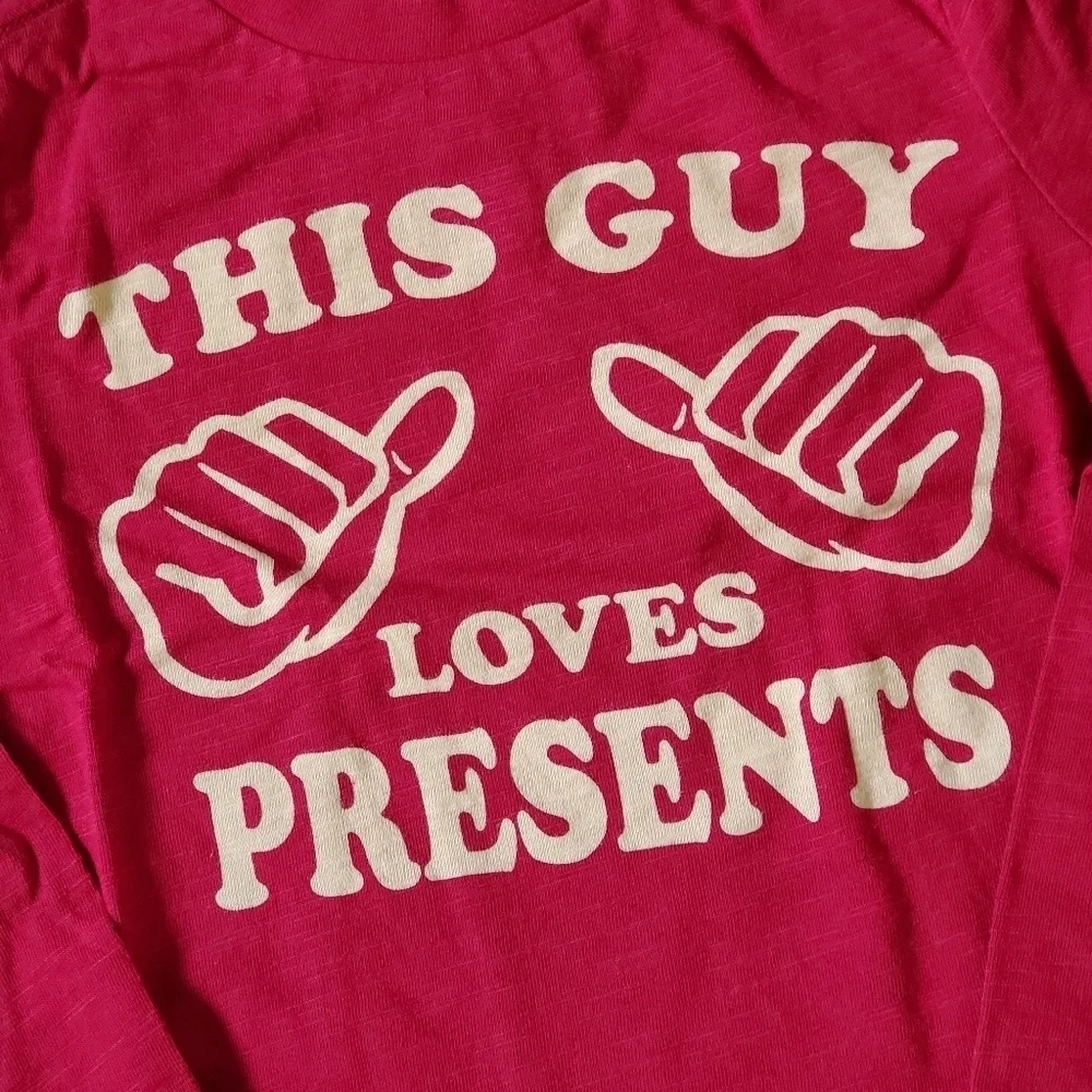 Gymboree Boys Holiday Christmas Top This Guy Loves Presents